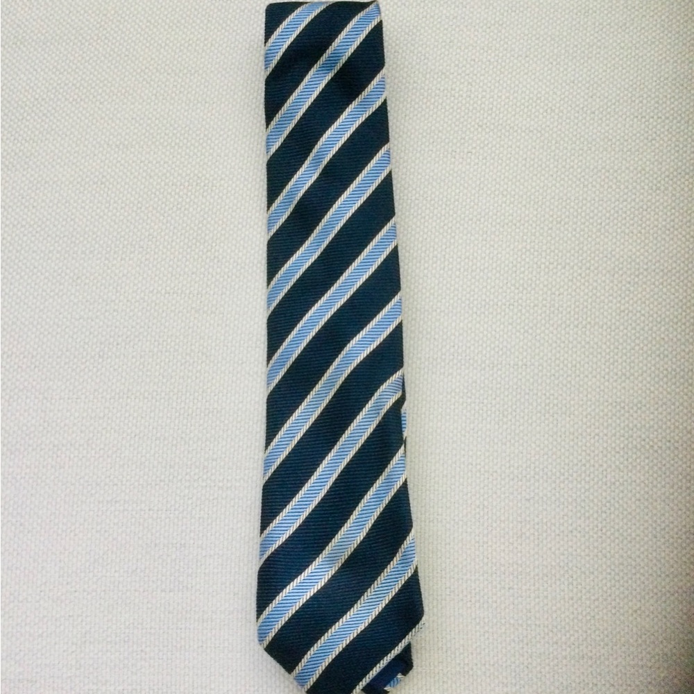 D’ESTE Silk Blue and Gray Men's Tie
